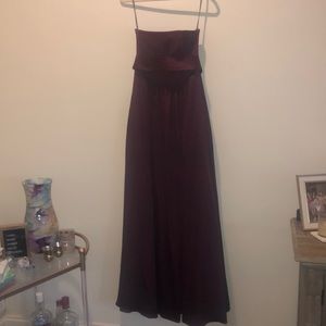 Wine color dress